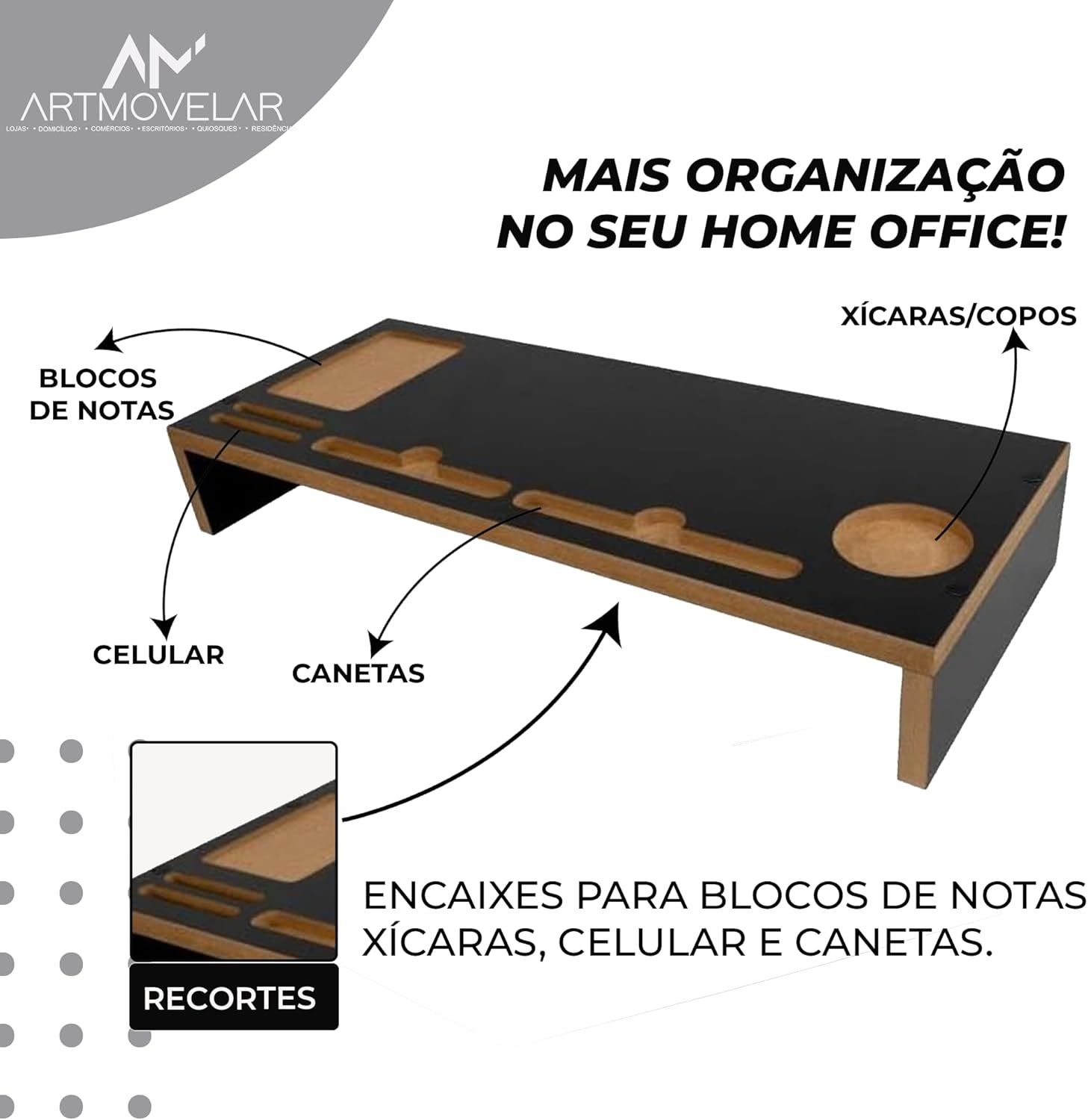 Mesa Base para Monitor Artmovelar 3