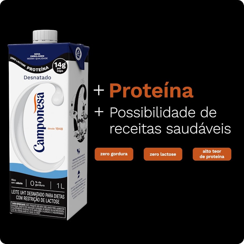 Leite Zero Lactose Desnatado Camponesa 5