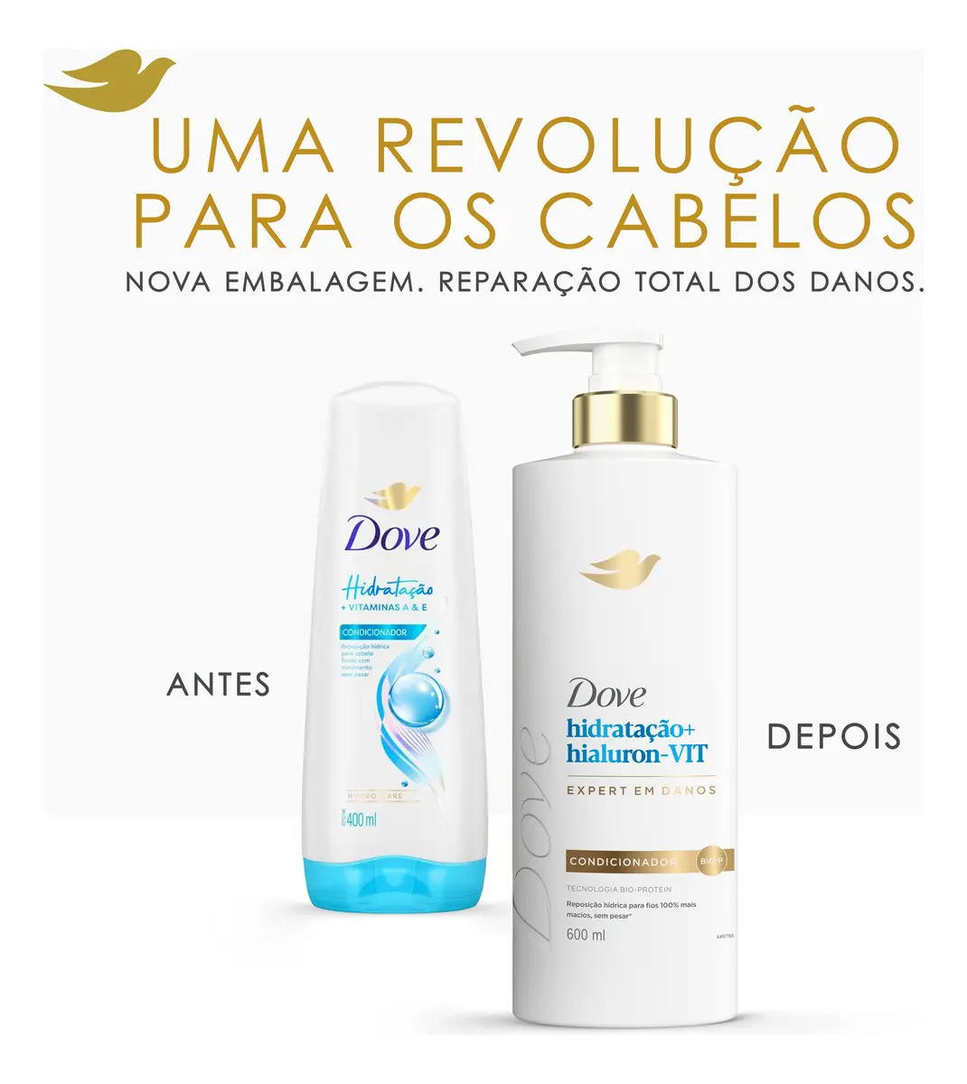 Dove Condicionador Hidratação + Hialuron-Vit 5
