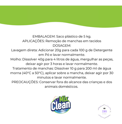 Lava-Roupas em Pó Mix Clean 2