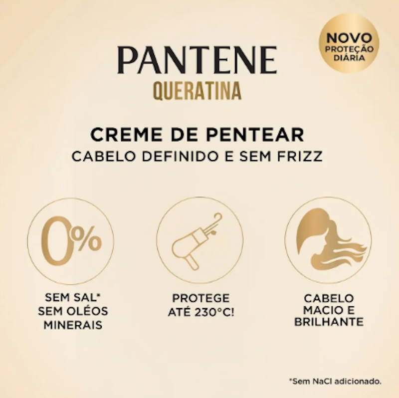 Creme para Pentear Queratina Preenche & Blinda 4