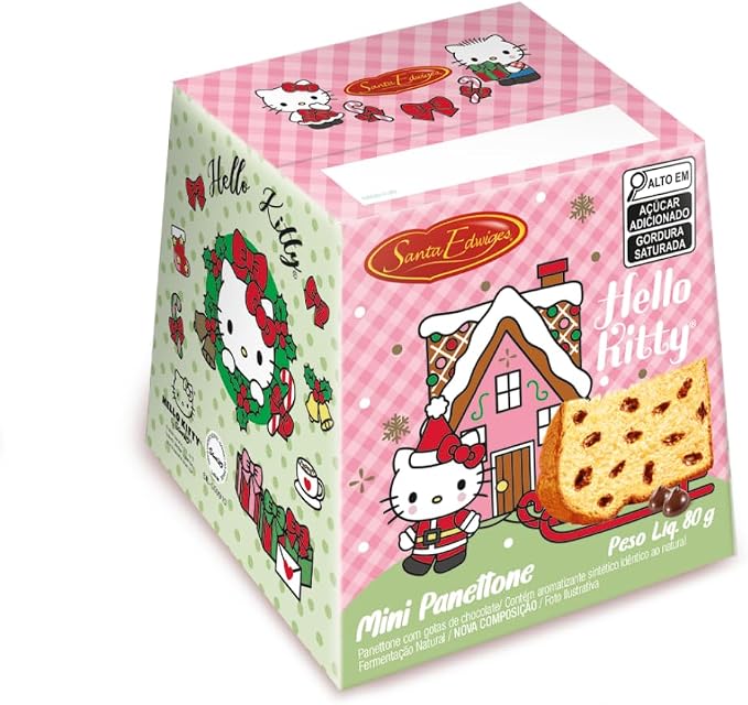 Mini Panettone com Gotas de Chocolate Hello Kitty 1
