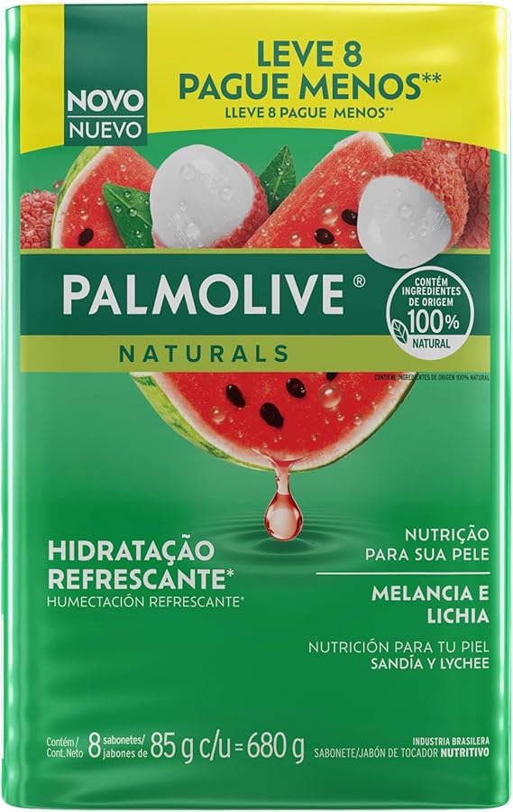 Sabonete em Barra Naturals Hidratação Refrescante com Melancia e Lichia 1