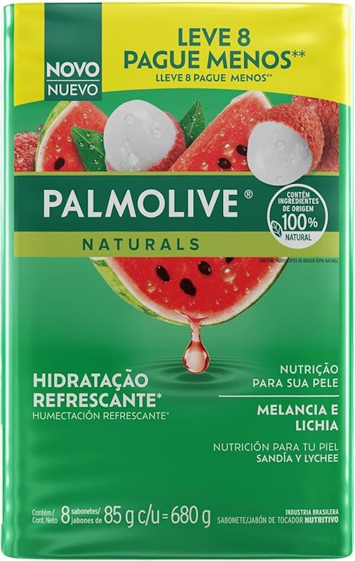 Sabonete em Barra Naturals Hidratação Refrescante com Melancia e Lichia 1