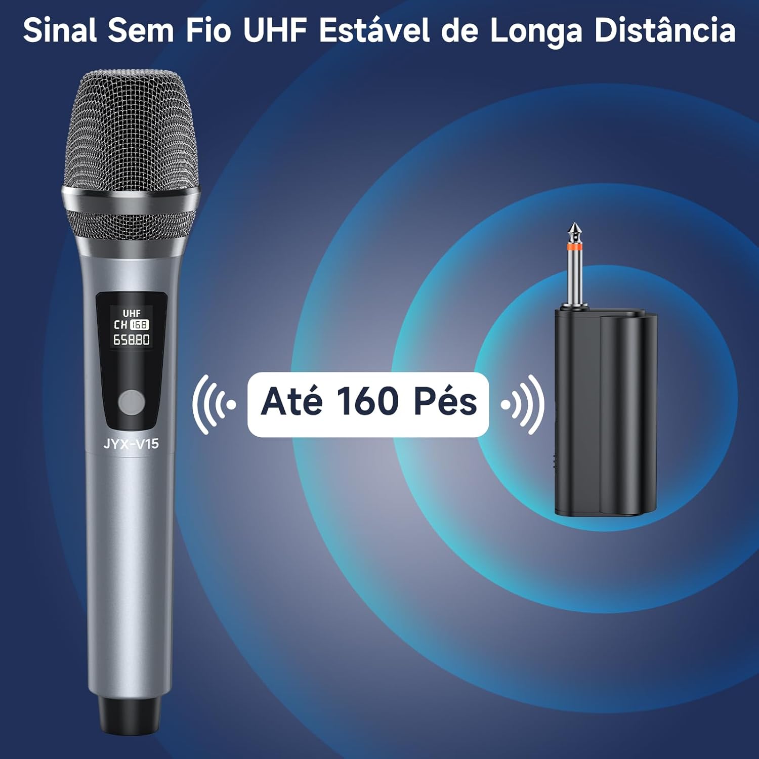 Microfone Wireless JYX V15 4