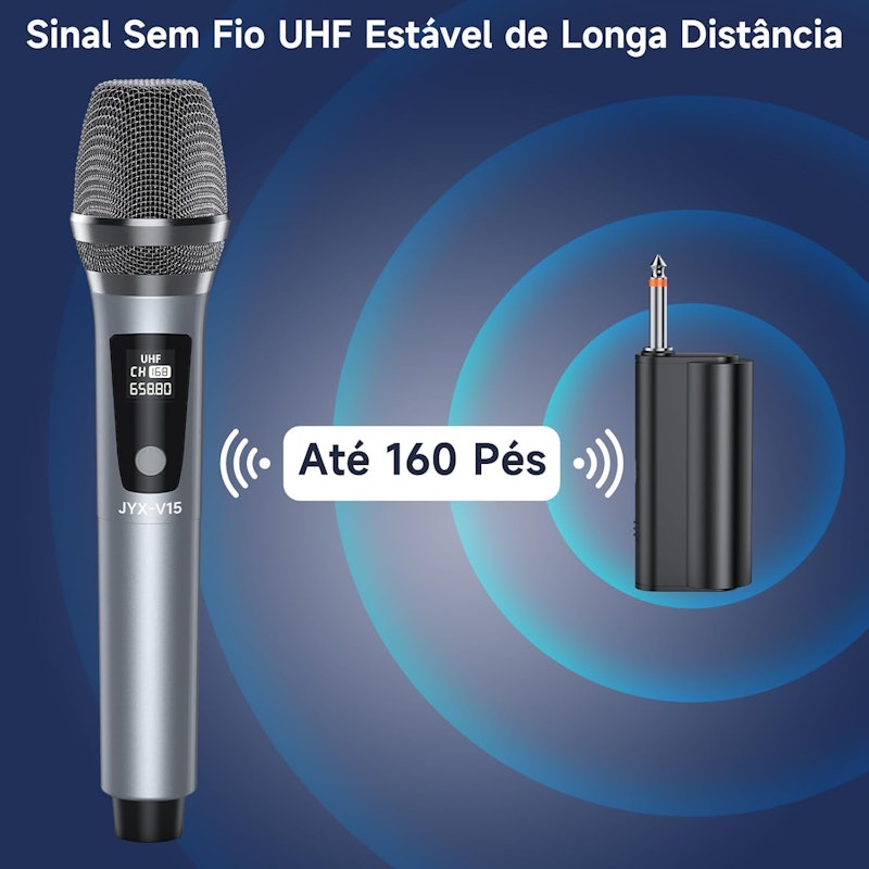 Microfone Wireless JYX V15 4