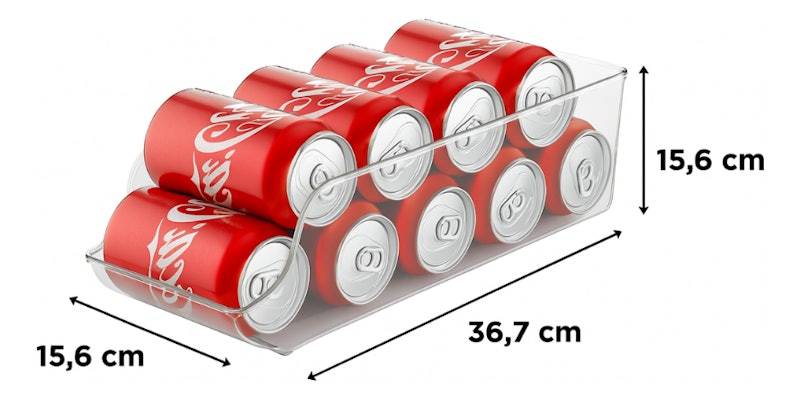 Organizador de Latas Refrigerante Cerveja Suporte Acrílico 5