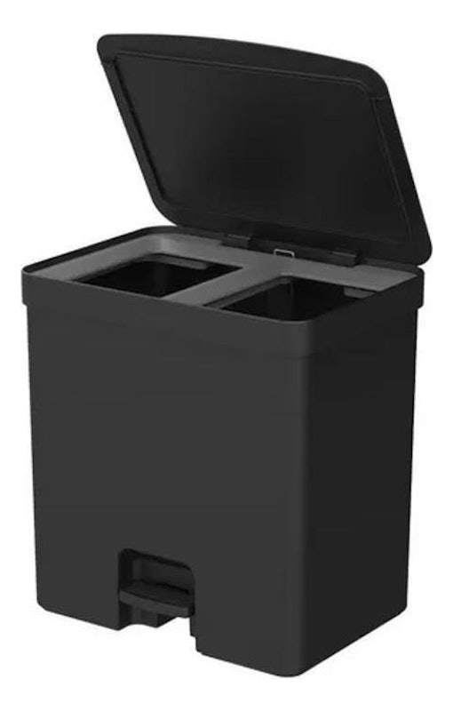 Lixeira de Pedal com Duplo Compartimento Ou 20 L Linha Trium 1