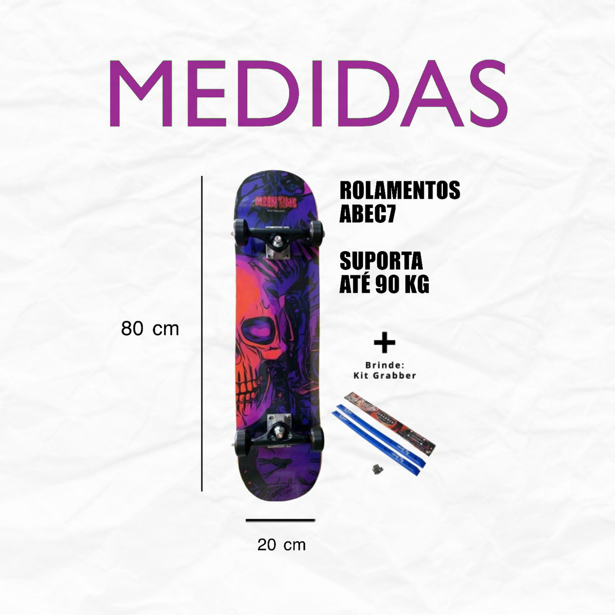 Skate Completo Moon Time Danger Minds 5