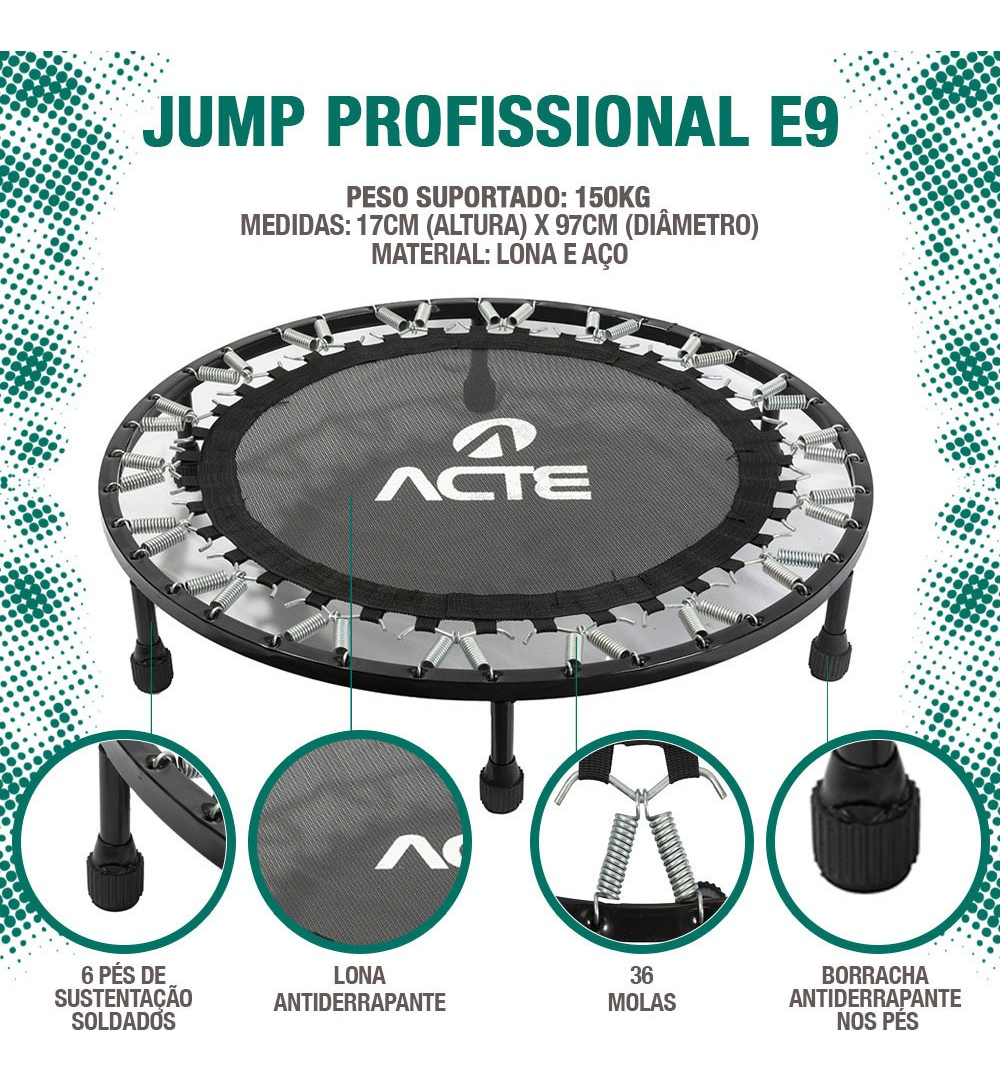 Jump Trampolim Profissional 36 Molas Acte 4