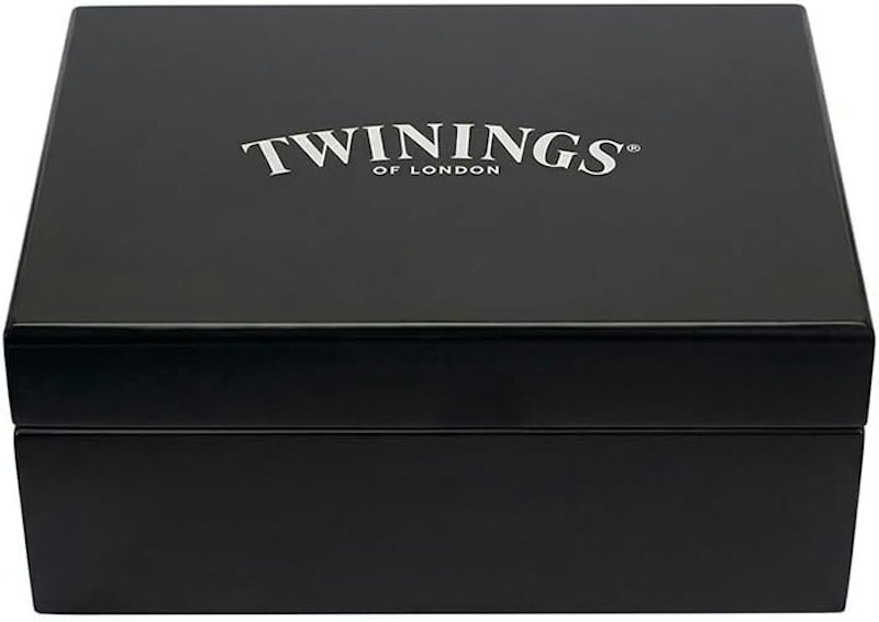 Kit Caixa de Madeira Preta e Chá Twinings 60 Sachês 1