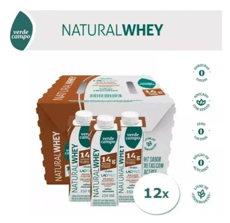 Shake Natural Whey Chocolate 14 g de Proteína 1