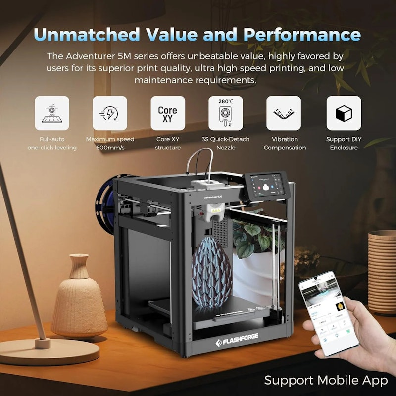 Impressora 3D Flashforge Adventurer 5M 2