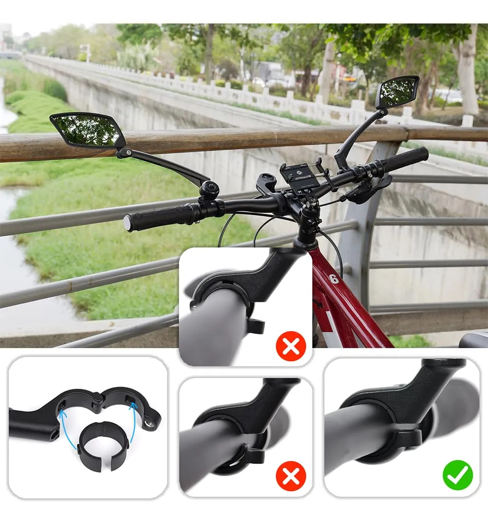 Retrovisor para Bicicleta Ajustável Rotativo BriskMore 5