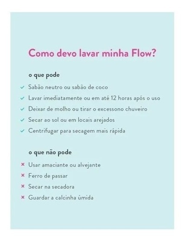 Calcinha Absorvente Cintura Alta - Fluxo Noturno Flow 4