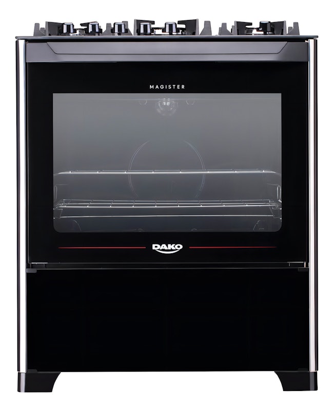 Fogão 5 Bocas Preto com Mesa de Vidro Dako Magister Bivolt 2