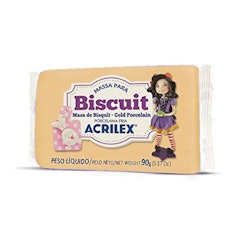 Massa de Biscuit Acrilex Pêssego