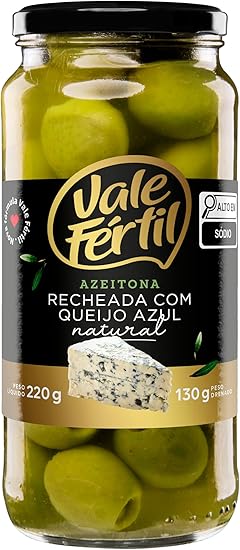 Azeitona Verde em Conserva Recheio Queijo Azul 1