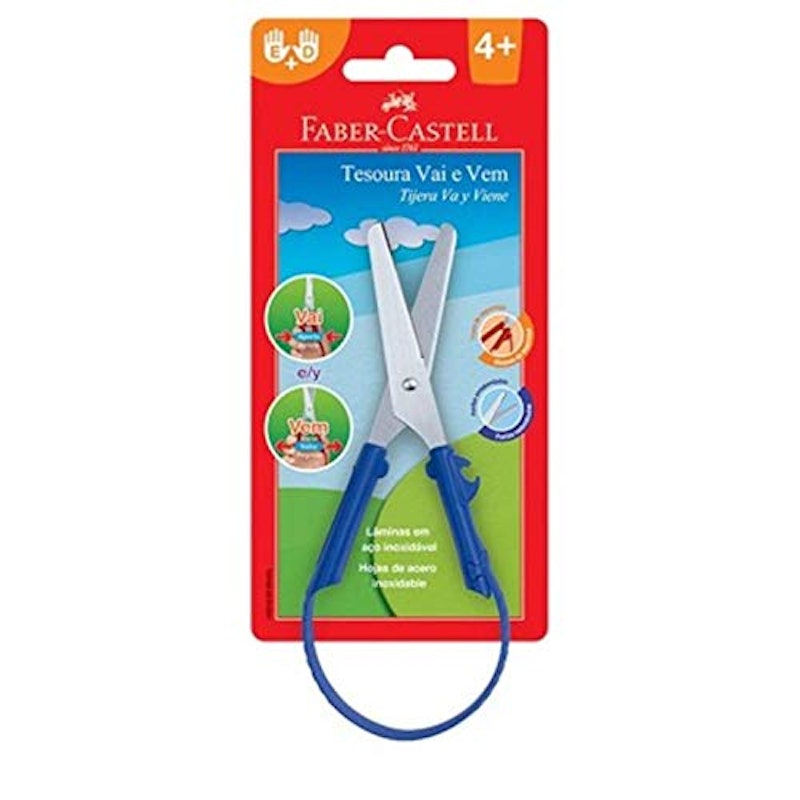 Tesoura Escolar Faber-Castell Vai e Vem 1