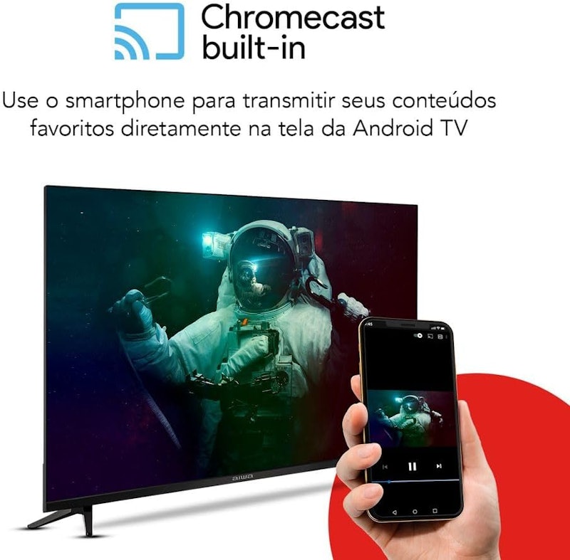 Smart TV AIWA 50” Android 4K Borda Ultrafina 4