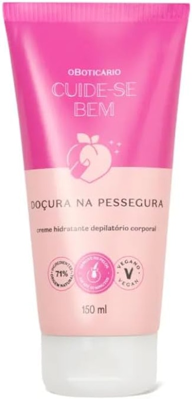 Creme Hidratante Depilatório Corporal Cuide-se Bem Doçura na Pessegura 1
