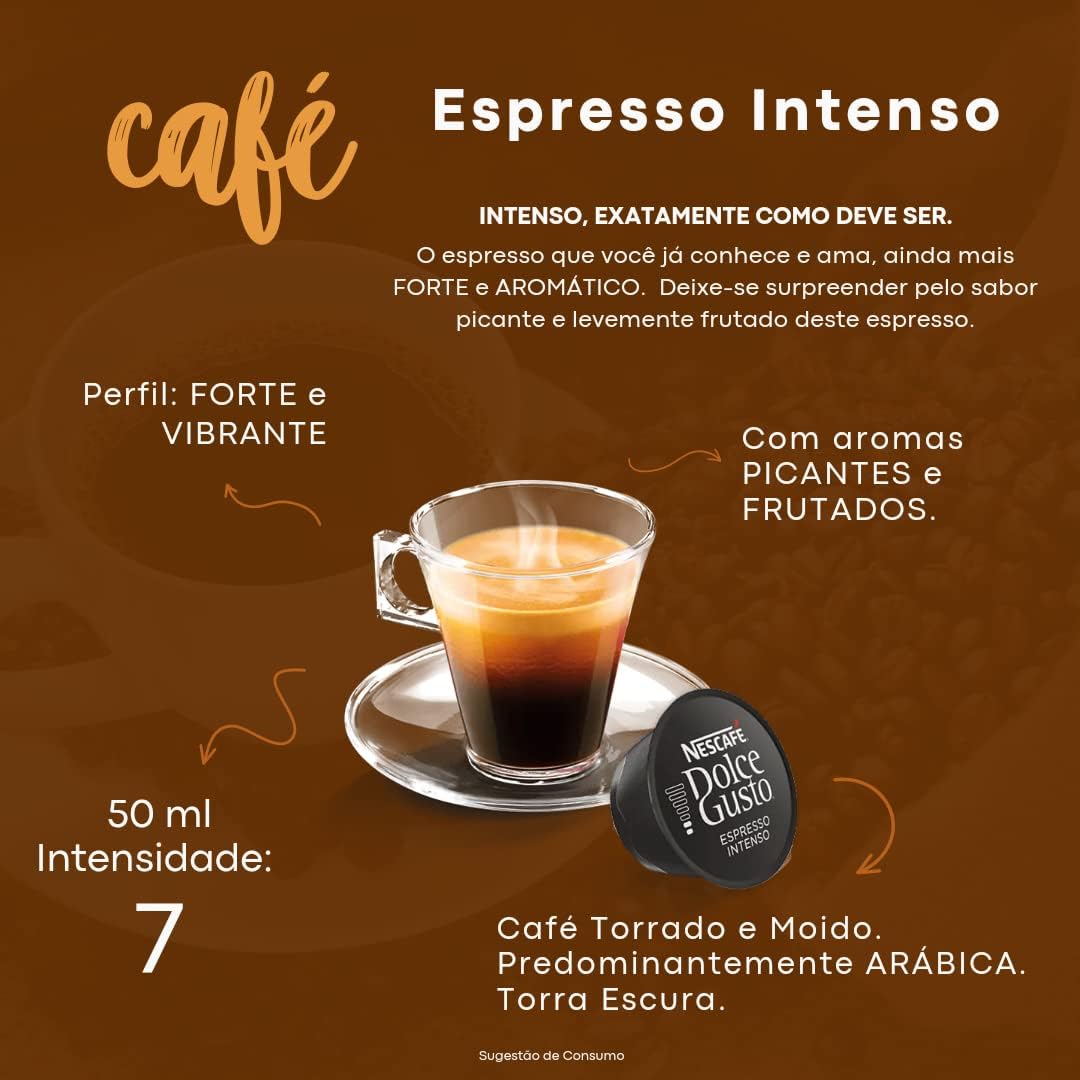Cápsulas Espresso Intenso Dolce Gusto 2