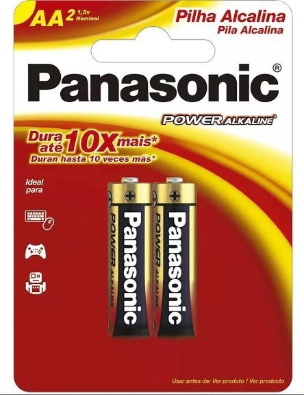 Pilha Alcalina AA Panasonic 1
