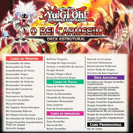 Deck Estrutural Yu-Gi-Oh! O Rei Carmesim  4