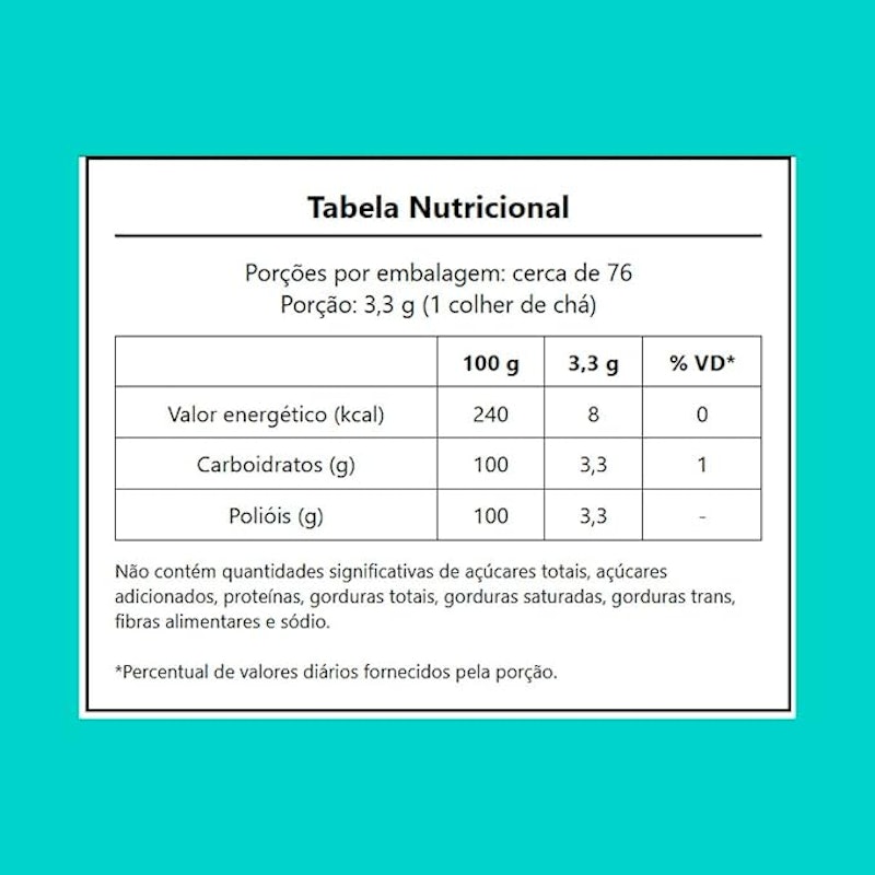 Adoçante Culinário em Pó Xilitol Linea de 250 g 2