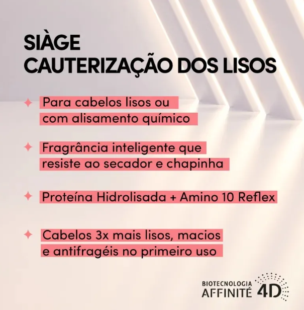 Shampoo Siàge Cauterização dos Lisos 5