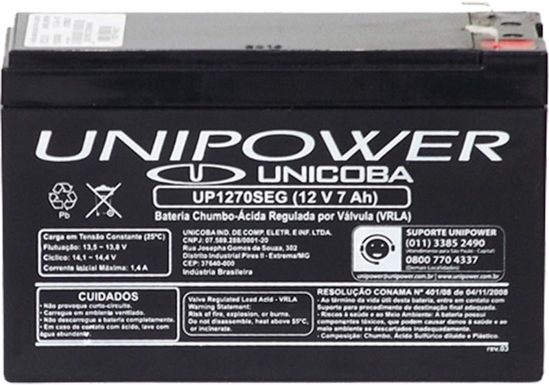 Bateria para Nobreak Interna Selada 1