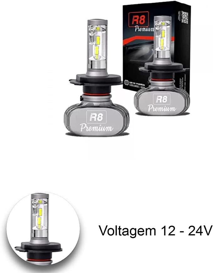 Kit Lâmpada LED Premium H4 6500K 4000 Lumens 5