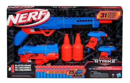 Lança Dardos Alpha Strike Kit Missão Secreta Nerf 1