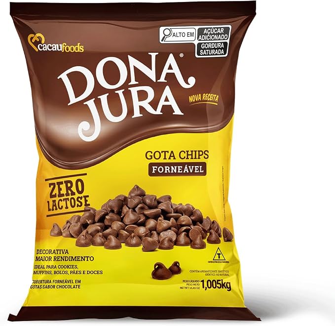 Gota Chips Chocolate ao Leite Forneável Dona Jura 1