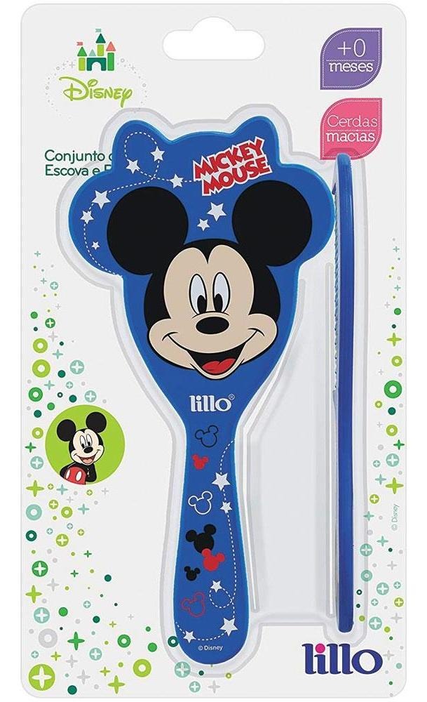 Conjunto Pente e Escova Disney Lillo - Mickey 2