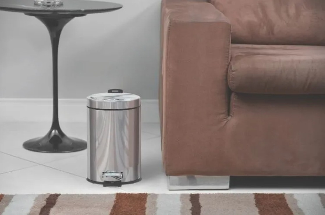 Lixeira com Pedal Tramontina Brasil em Aço Inox com Balde Interno 12 L 3