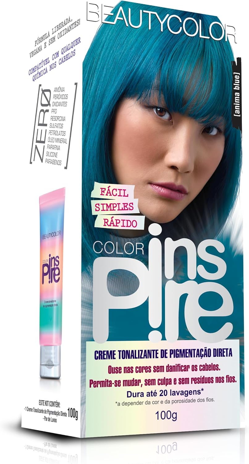 Tonalizante de Pigmentação Direta Color Inspire - Anima Blue 1