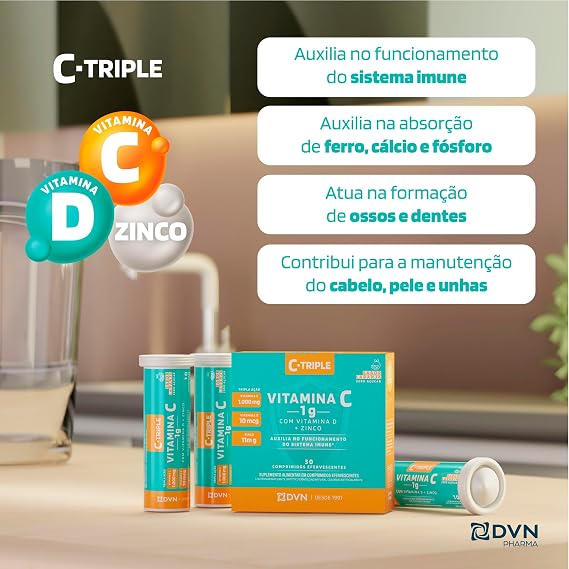 Vitamina C + Vit D + Zinco C-Triple 2