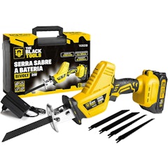 Serra Sabre a Bateria 21 V Profissional Portátil 3000 RPM TCR21B The Black Tools
