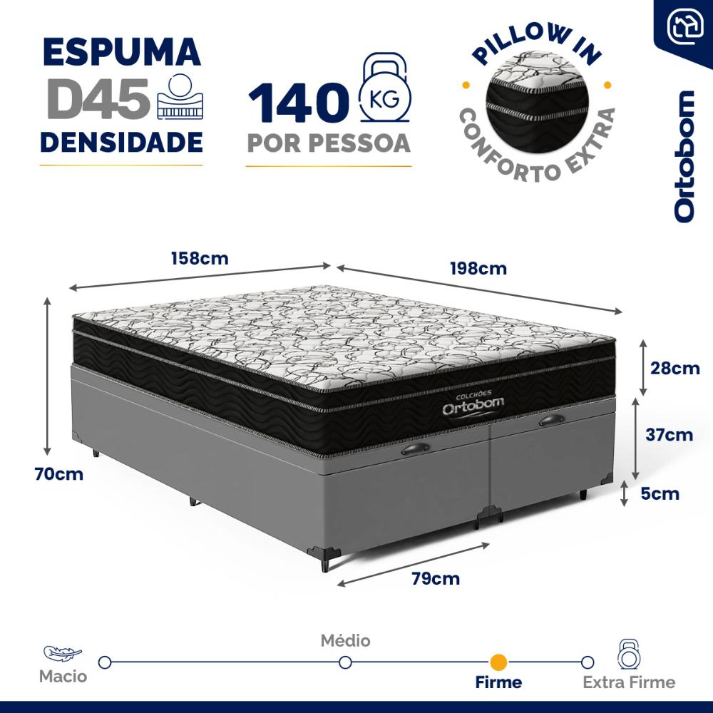 Cama Box Queen Ortobom 2