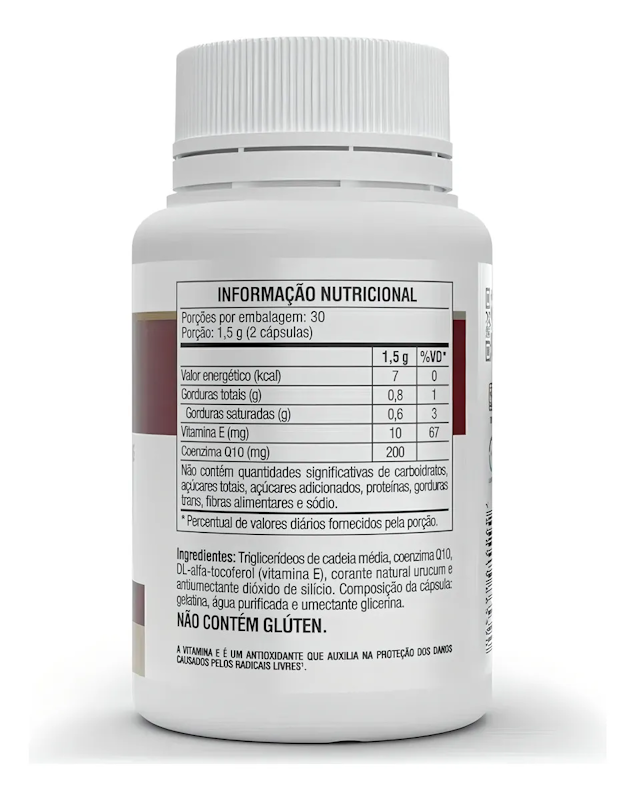 COQ-10 Coenzima Q10 e Vitamina E 200 mg 3