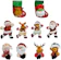 LUVINCO Kit 10 Pendentes Pelúcia Enfeite Árvore de Natal 1