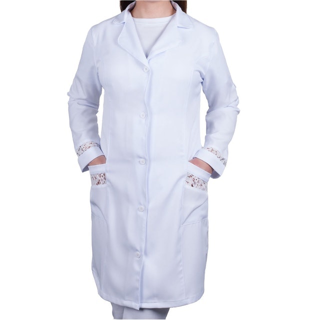 Jaleco Feminino Gabardine Manga Longa Petra 1