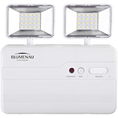 Luminária de Emergência LED 2 Faróis 6500K