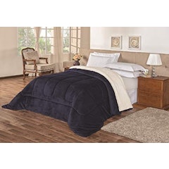 Coberdrom King Everest Dupla Face Manta Flannel e Sherpa