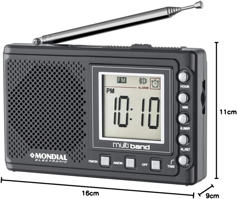 Rádio Portátil Multi Band Mondial 5