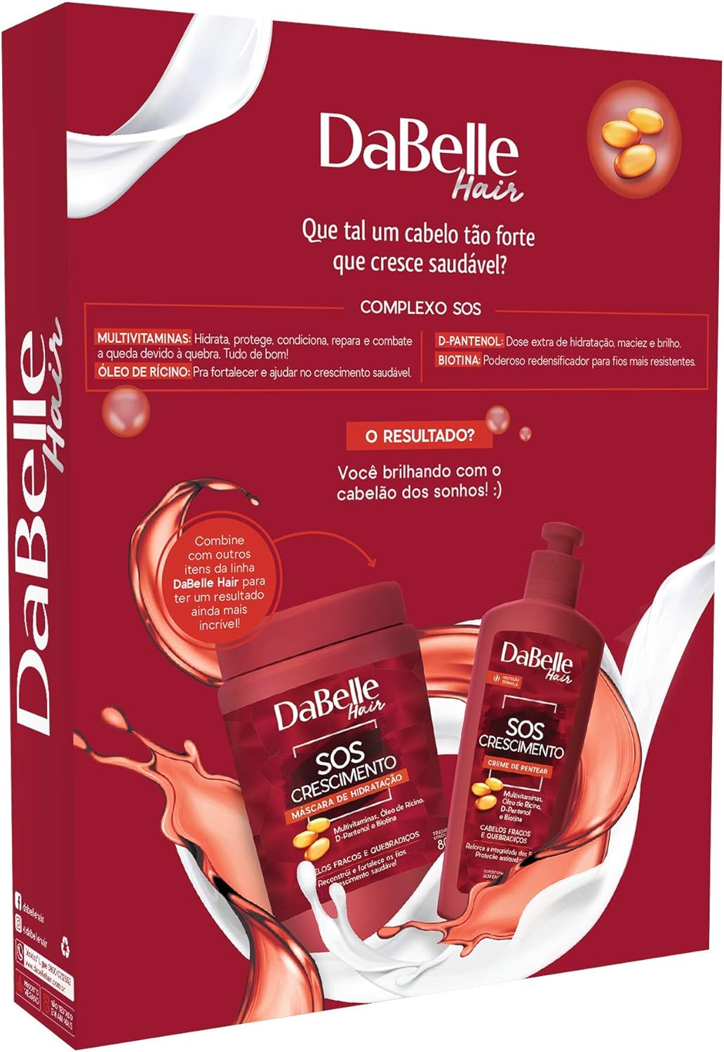 DaBelle Kit Shampoo + Condicionador - SOS Crescimento 2