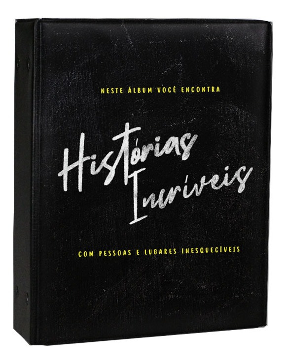 Álbum de Fotos Minhas Historias Incríveis 500 Fotografias + Adesivo 2