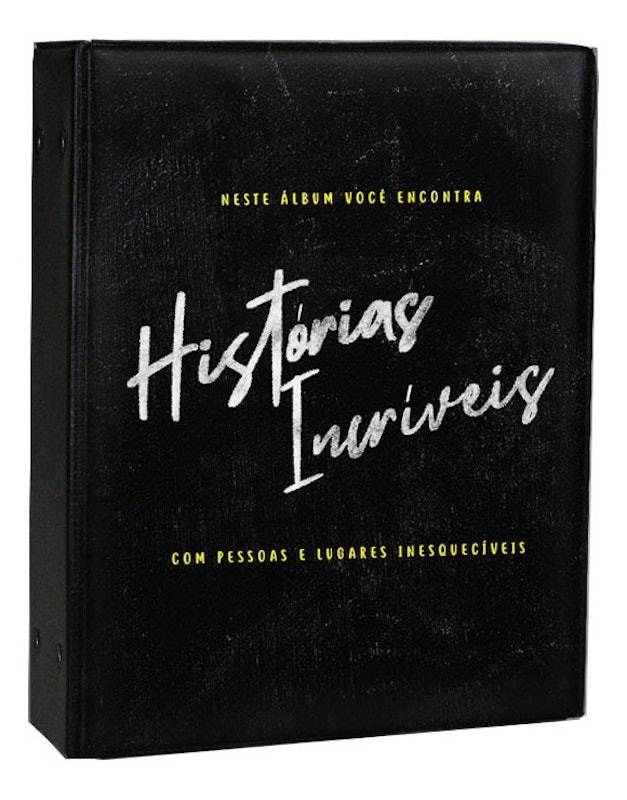 Álbum de Fotos Minhas Historias Incríveis 500 Fotografias + Adesivo 2