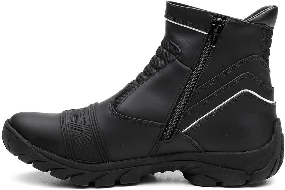 Bota Motociclista Couro Impermeável 2